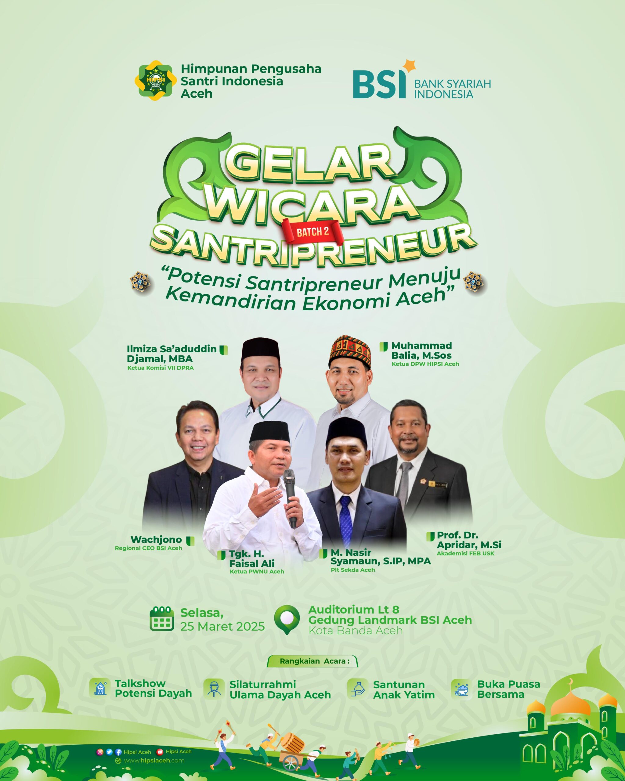 Bahas Santripreneur, HIPSI dan BSI Aceh Hadirkan Sejumlah Pakar dan Tokoh Aceh